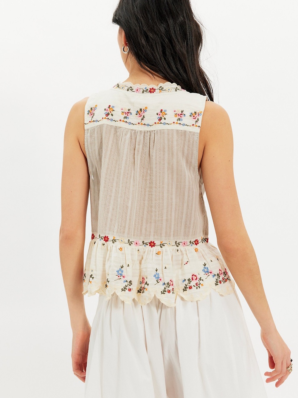 Free People Ellis Embroidered Blouse - Picture 2 of 5